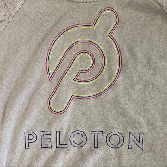 Peloton Fleece lined Sweatshirt Women’s Large Light Purple Logo Long Sleeve - Picture 5 of 8